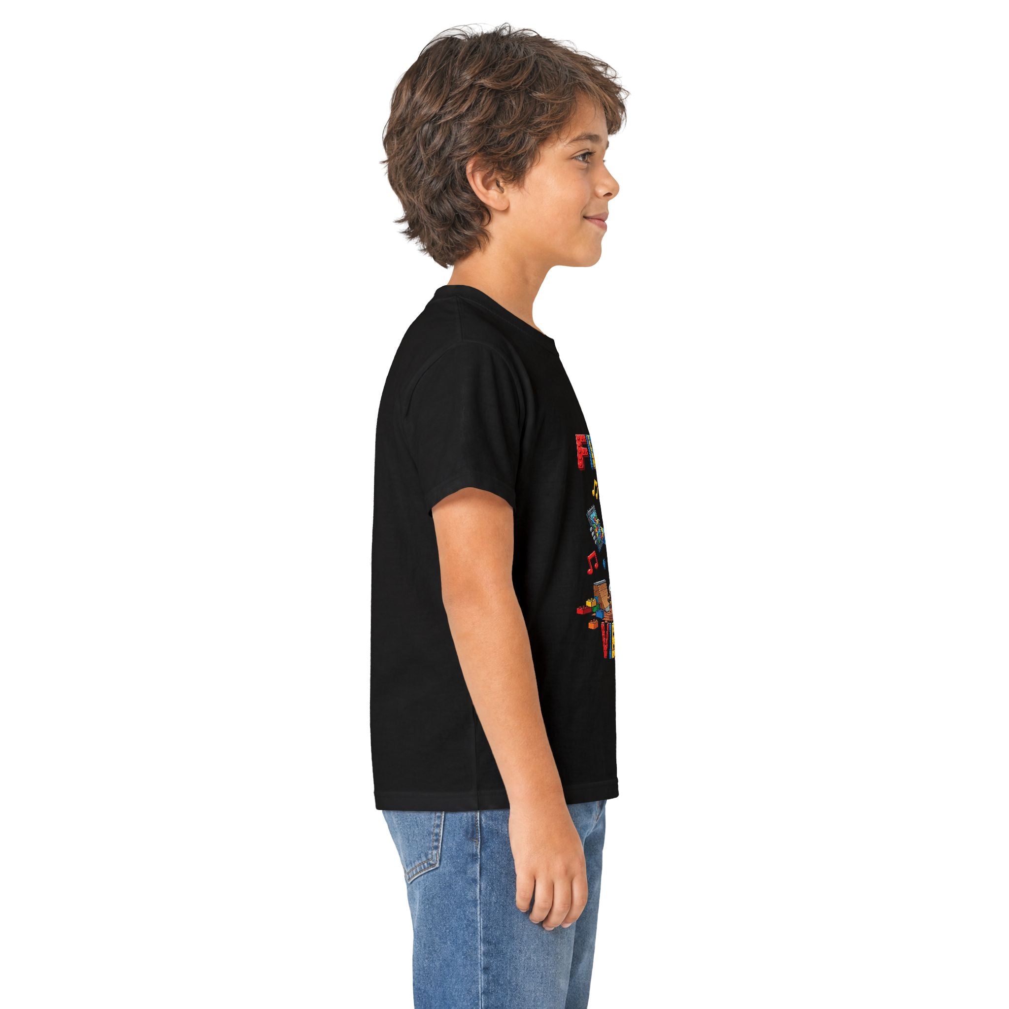 Kids Tee - "First Day Vibes" Colorful School Graphic