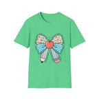 Teacher Bow T-Shirt — "Teach, Love, Inspire"
