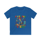 Kids Tee - "First Day Vibes" Colorful School Graphic