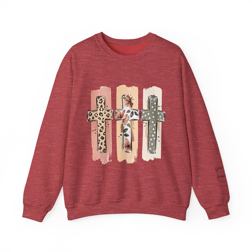 Christian Cross Crewneck Sweatshirt