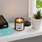 Teacher Appreciation Soy Candle — “Helping Little Minds Grow” Amber Jar (Multi-Size)