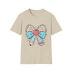 Teacher Bow T-Shirt — "Teach, Love, Inspire"