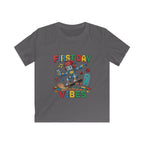 Kids Tee - "First Day Vibes" Colorful School Graphic