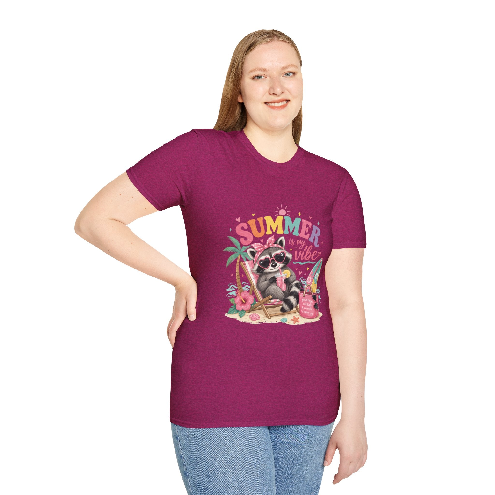 Summer Vibes Raccoon T-Shirt