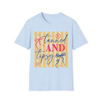 T-Shirt — "Tanned and Tidy" Striped Summer Graphic Tee