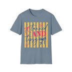T-Shirt — "Tanned and Tidy" Striped Summer Graphic Tee