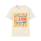 T-Shirt — "Tanned and Tidy" Striped Summer Graphic Tee