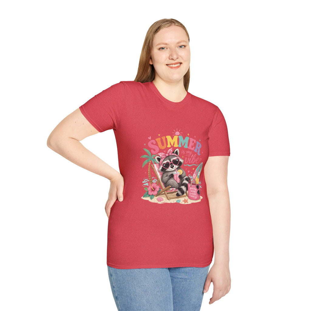 Summer Vibes Raccoon T-Shirt