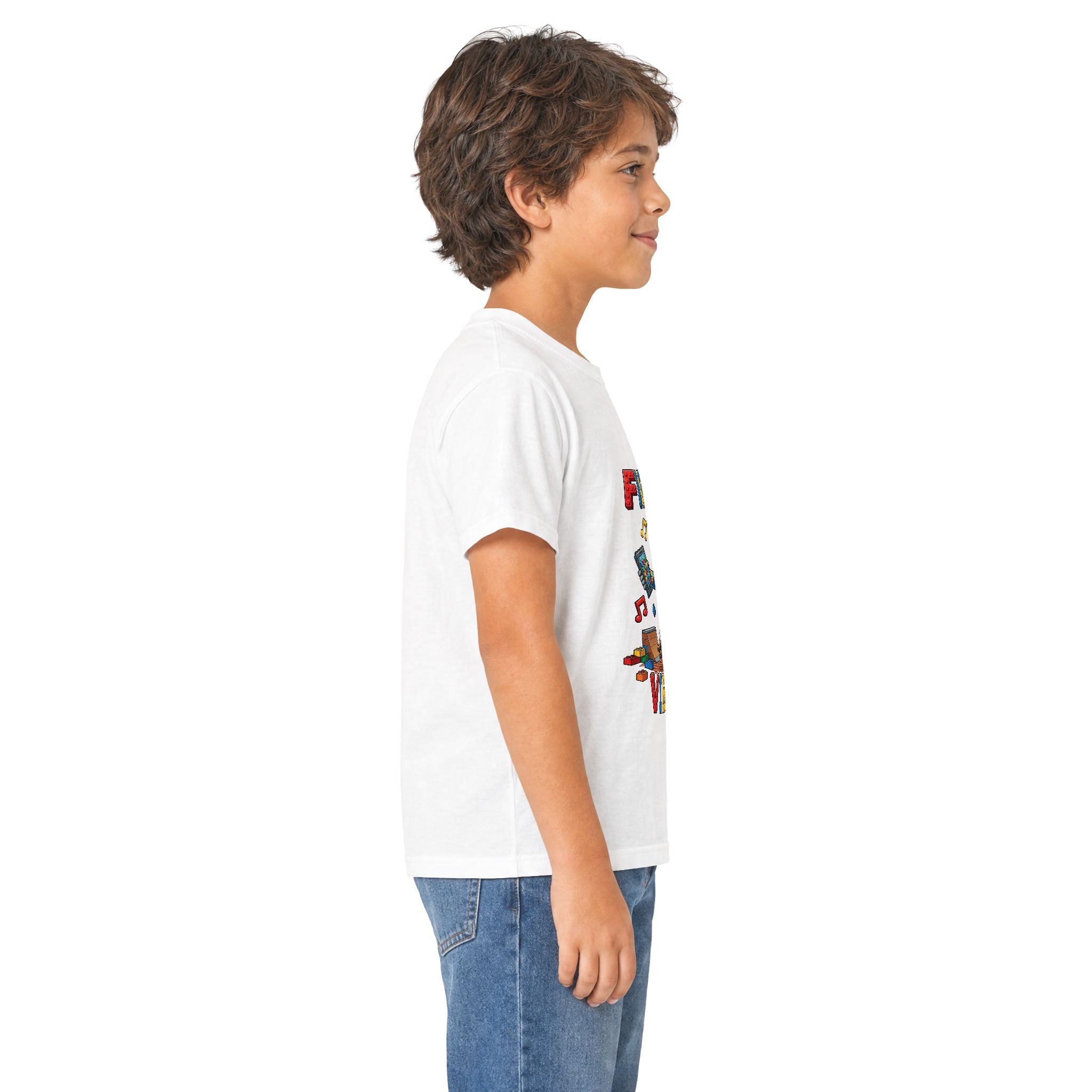 Kids Tee - "First Day Vibes" Colorful School Graphic