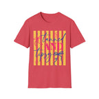 T-Shirt — "Tanned and Tidy" Striped Summer Graphic Tee