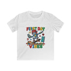 Kids Tee - "First Day Vibes" Colorful School Graphic