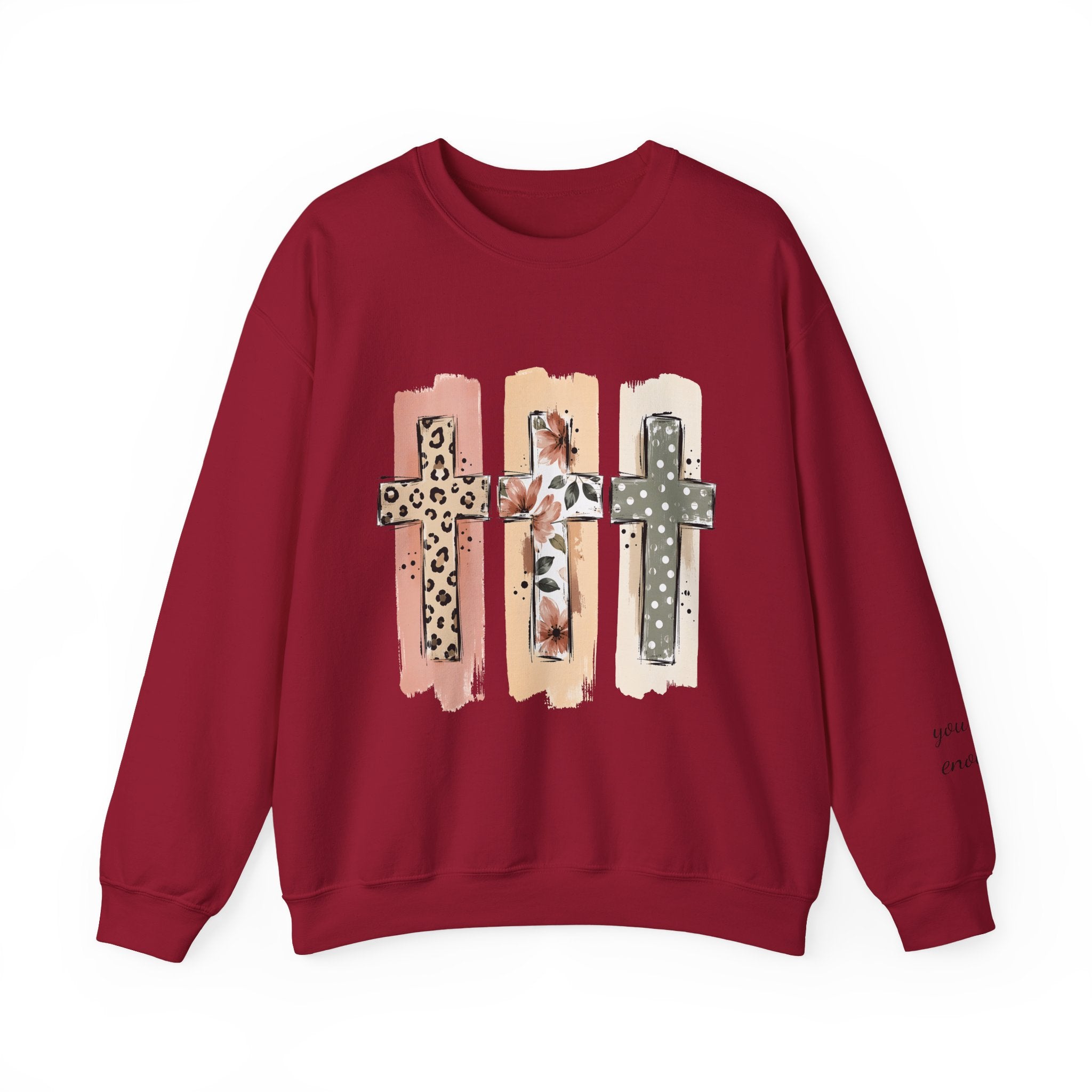 Christian Cross Crewneck Sweatshirt
