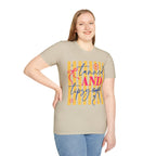 T-Shirt — "Tanned and Tidy" Striped Summer Graphic Tee