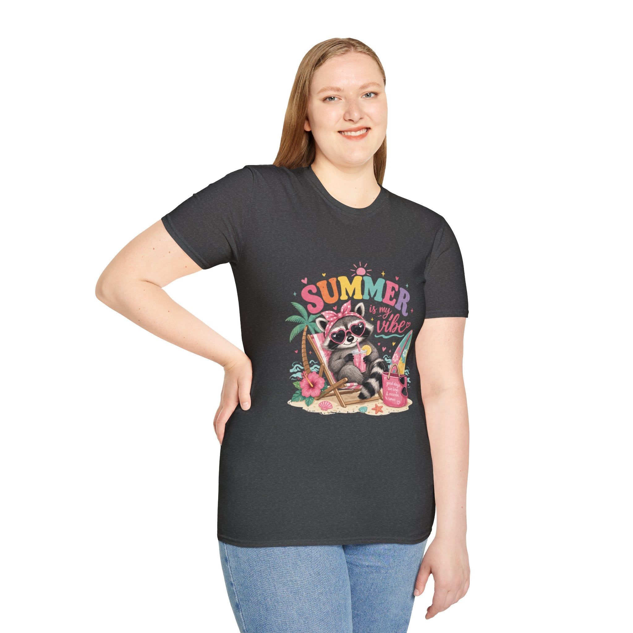 Summer Vibes Raccoon T-Shirt