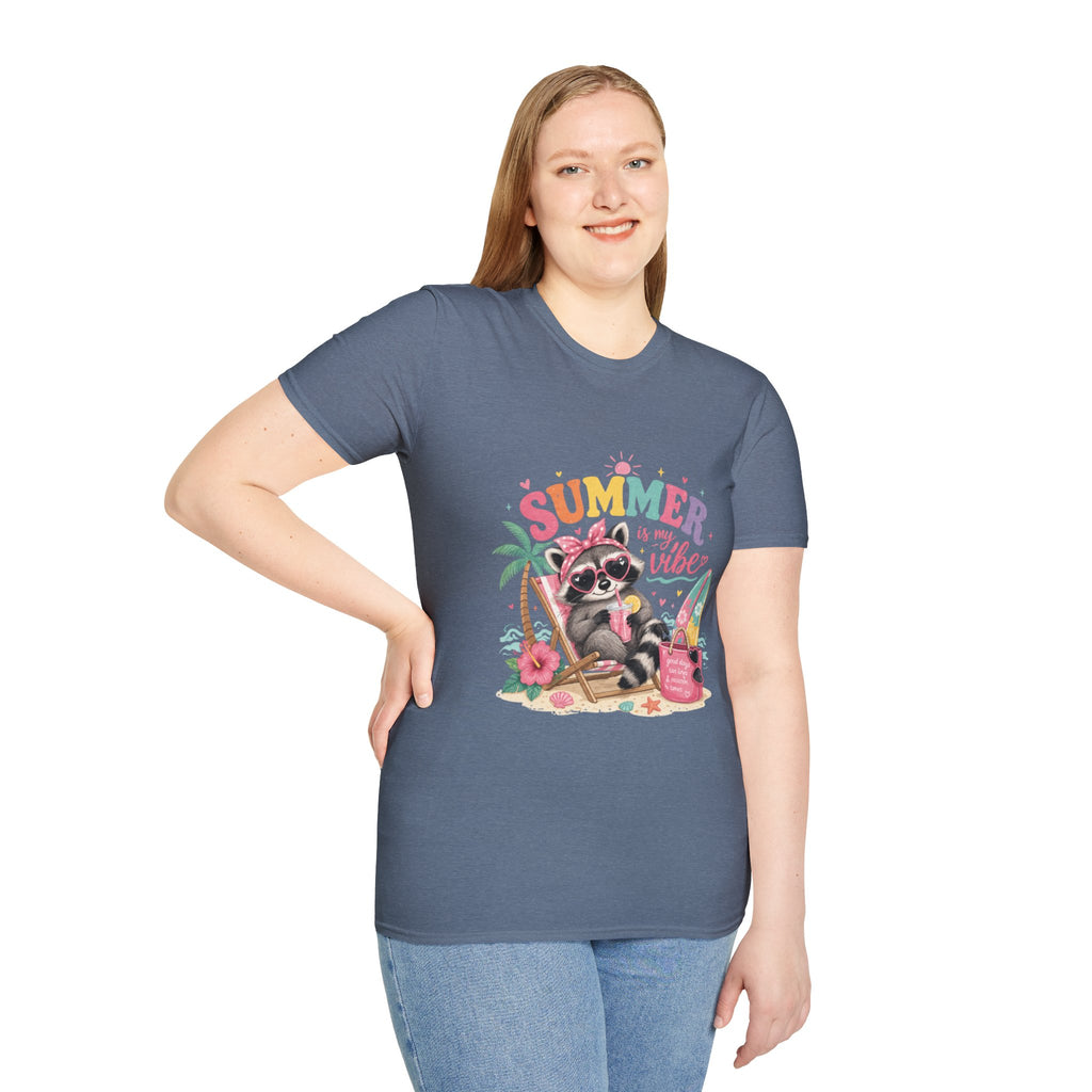 Summer Vibes Raccoon T-Shirt