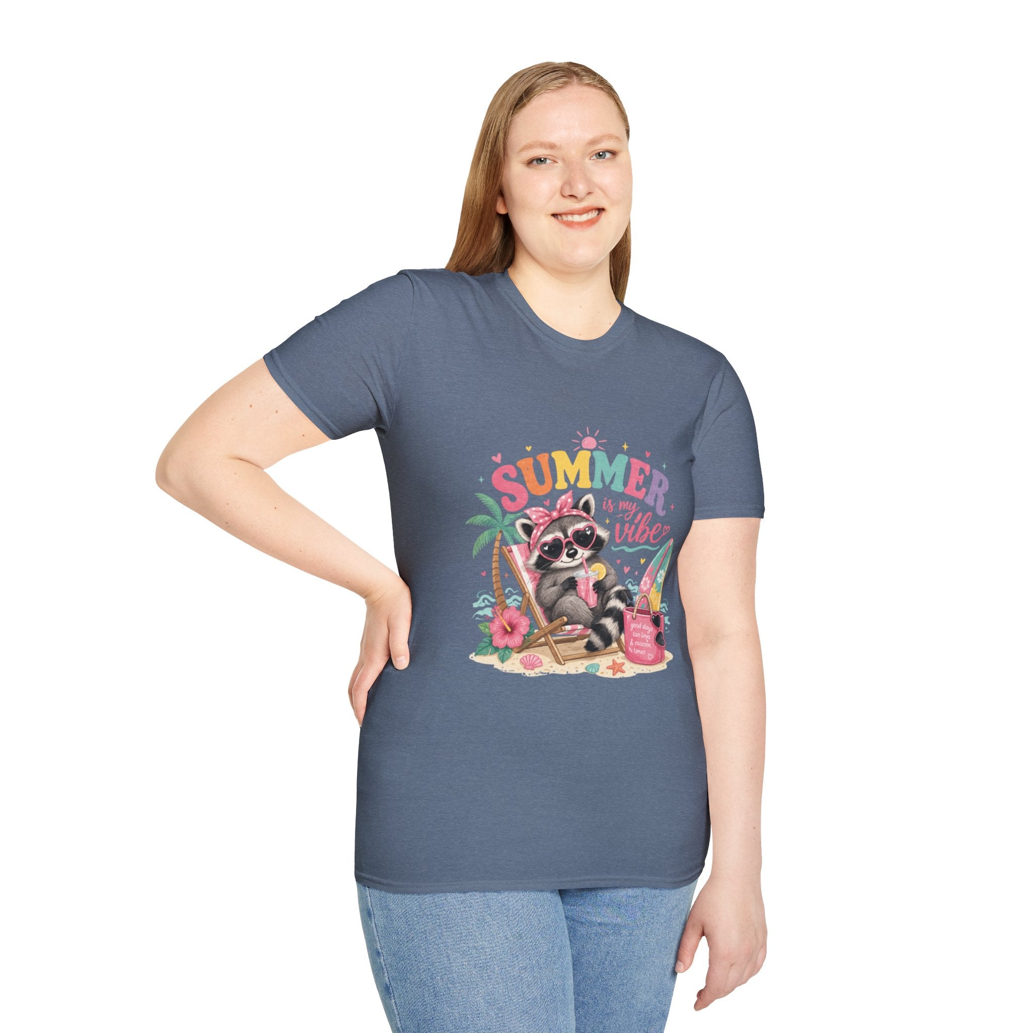 Summer Vibes Raccoon T-Shirt