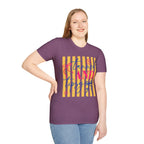 T-Shirt — "Tanned and Tidy" Striped Summer Graphic Tee