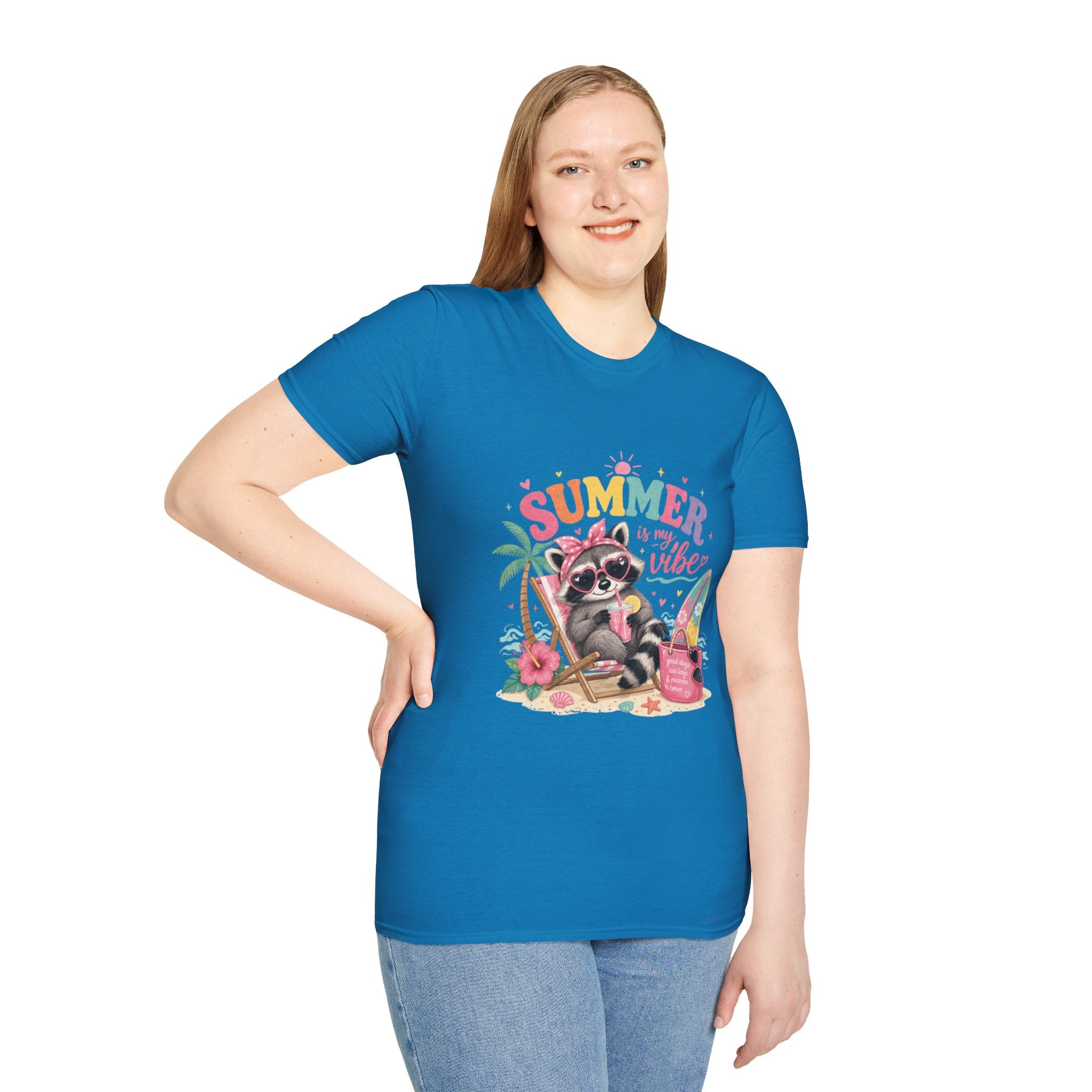 Summer Vibes Raccoon T-Shirt