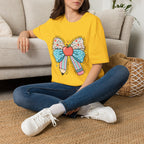Teacher Bow T-Shirt — "Teach, Love, Inspire"