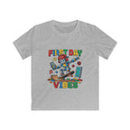 Kids Tee - "First Day Vibes" Colorful School Graphic