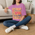 T-Shirt — "Tanned and Tidy" Striped Summer Graphic Tee