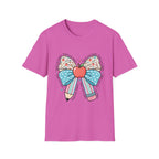 Teacher Bow T-Shirt — "Teach, Love, Inspire"