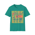 T-Shirt — "Tanned and Tidy" Striped Summer Graphic Tee