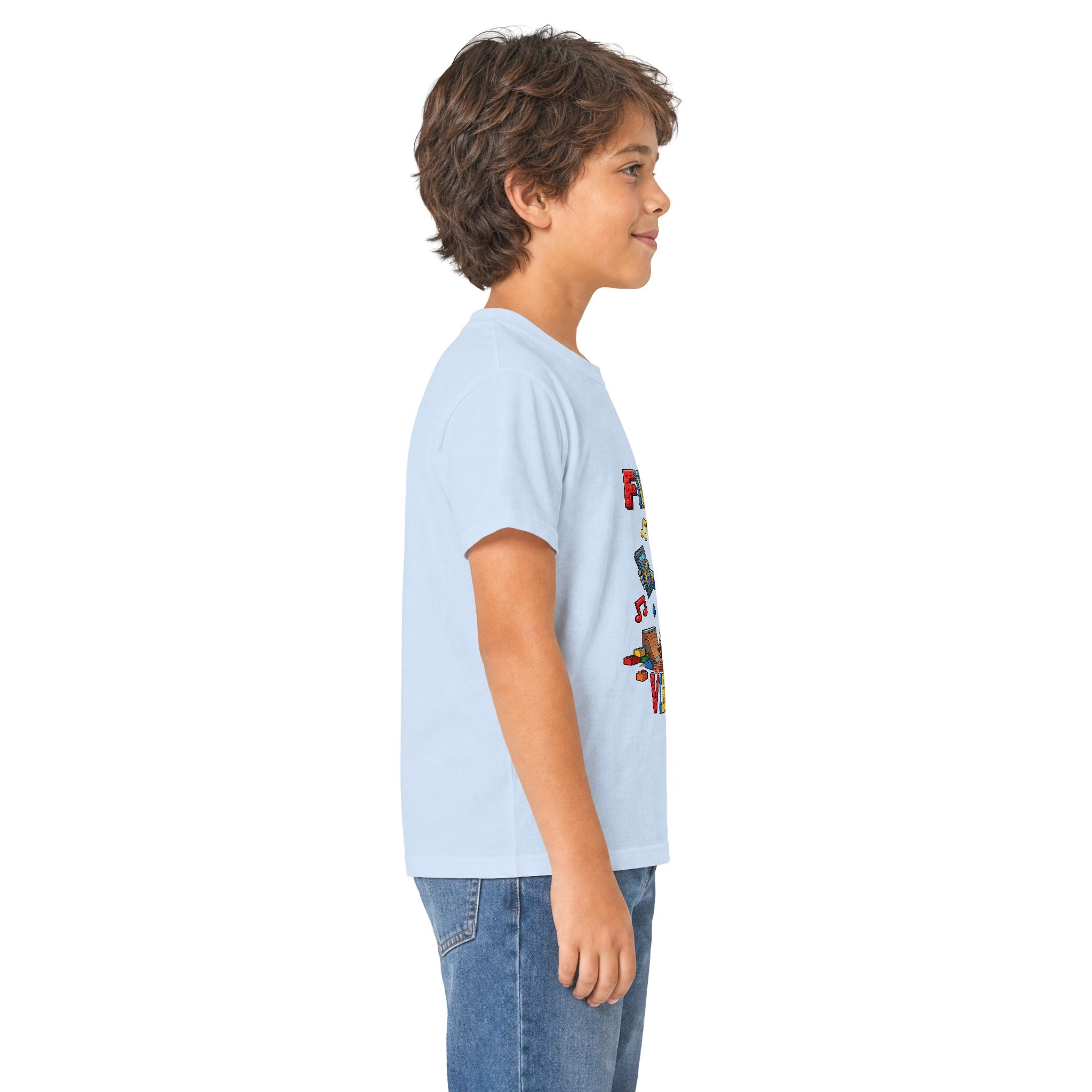 Kids Tee - "First Day Vibes" Colorful School Graphic