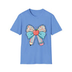 Teacher Bow T-Shirt — "Teach, Love, Inspire"