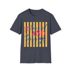 T-Shirt — "Tanned and Tidy" Striped Summer Graphic Tee