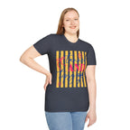 T-Shirt — "Tanned and Tidy" Striped Summer Graphic Tee