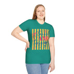 T-Shirt — "Tanned and Tidy" Striped Summer Graphic Tee