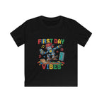 Kids Tee - "First Day Vibes" Colorful School Graphic