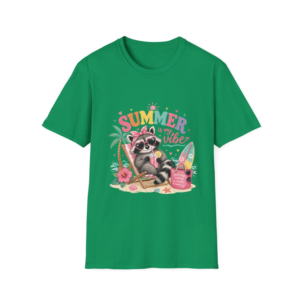Summer Vibes Raccoon T-Shirt