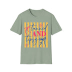 T-Shirt — "Tanned and Tidy" Striped Summer Graphic Tee