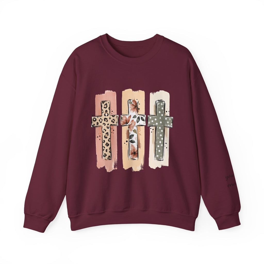 Christian Cross Crewneck Sweatshirt