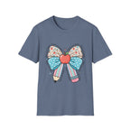 Teacher Bow T-Shirt — "Teach, Love, Inspire"