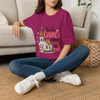 “Be the Church When Service Is Over” Inspirational Christian Tee
