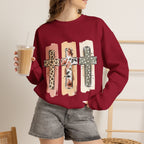 Christian Cross Crewneck Sweatshirt