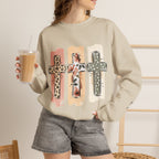 Christian Cross Crewneck Sweatshirt
