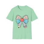 Teacher Bow T-Shirt — "Teach, Love, Inspire"