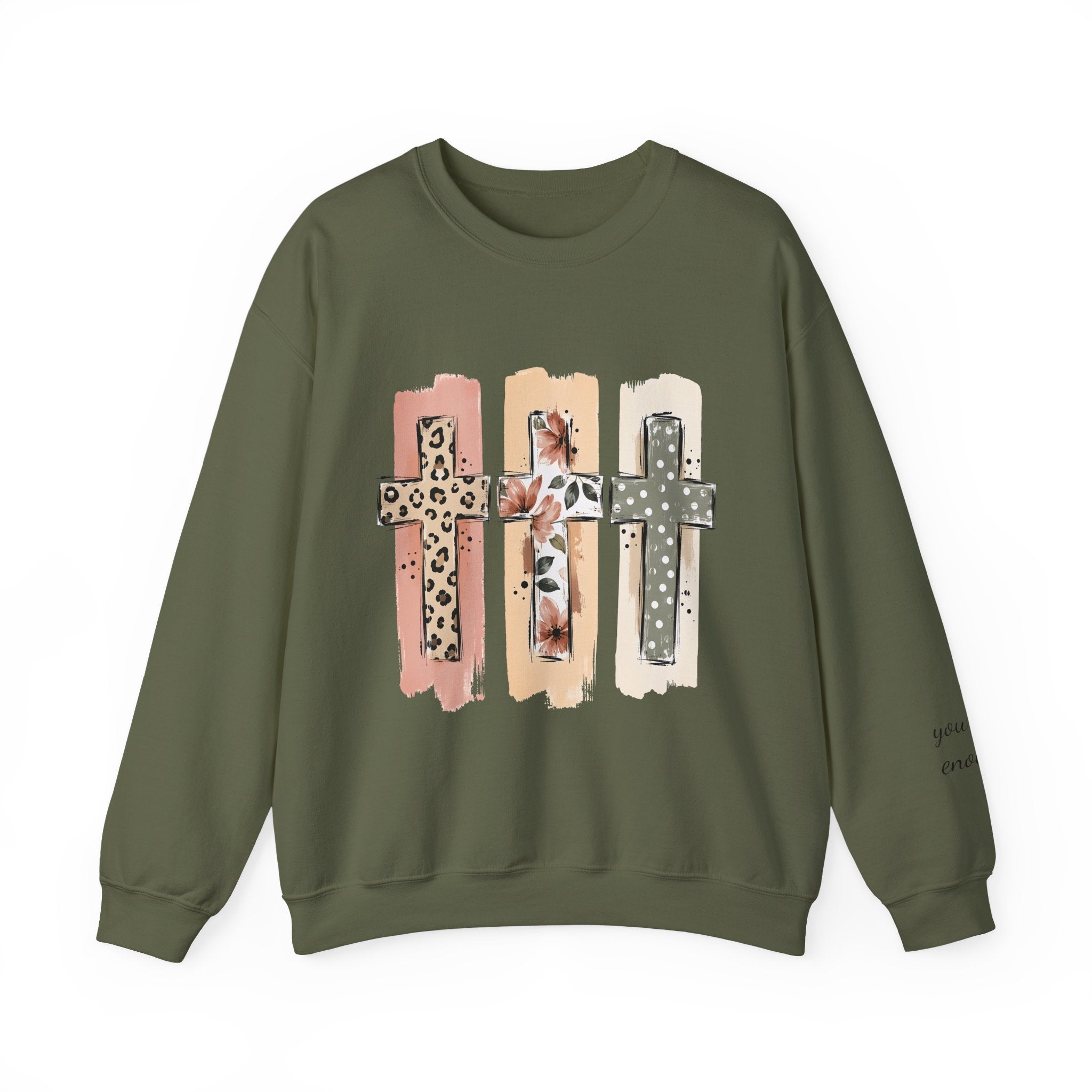 Christian Cross Crewneck Sweatshirt