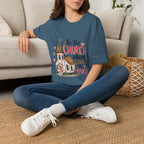 “Be the Church When Service Is Over” Inspirational Christian Tee