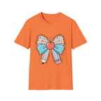 Teacher Bow T-Shirt — "Teach, Love, Inspire"