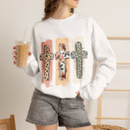 Christian Cross Crewneck Sweatshirt