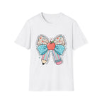 Teacher Bow T-Shirt — "Teach, Love, Inspire"