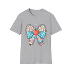 Teacher Bow T-Shirt — "Teach, Love, Inspire"