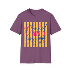T-Shirt — "Tanned and Tidy" Striped Summer Graphic Tee